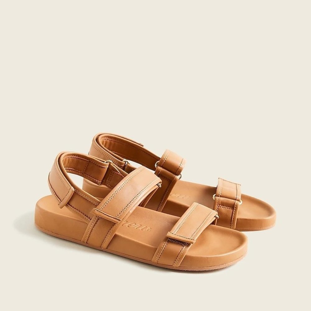 NWB J.Crew Pacific Sandals Leather Straps 9.5